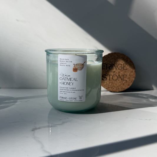 WARM OATMEAL + HONEY SOY CANDLE - 9.5 oz.