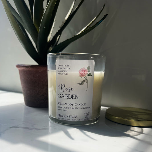 ROSE GARDEN SOY CANDLE - 8.5 OZ.