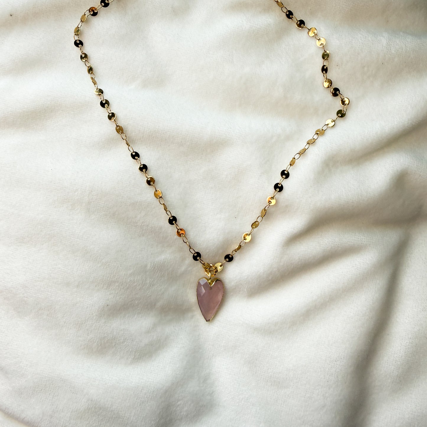 GEMSTONE HEART NECKLACE