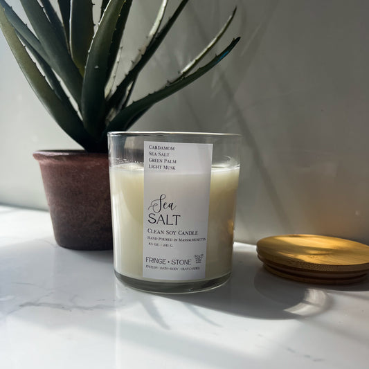 SEA SALT SOY CANDLE - 8.5 OZ.