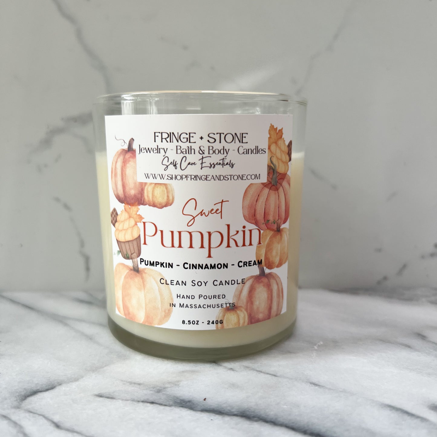 SWEET PUMPKIN CANDLE 8.5 oz.