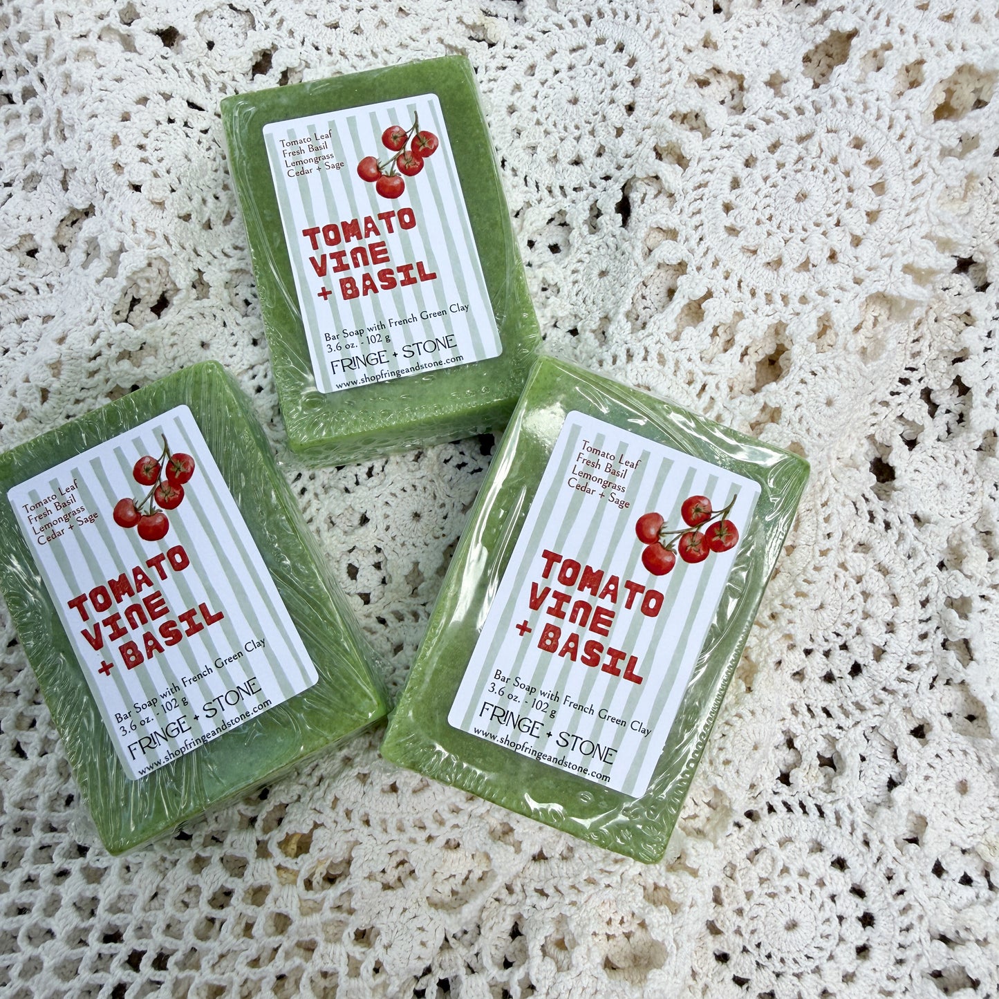 TOMATO VINE + BASIL BAR SOAP