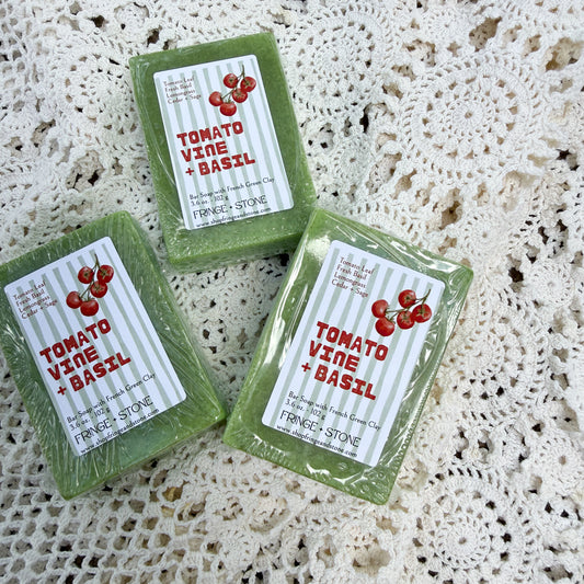 TOMATO VINE + BASIL BAR SOAP