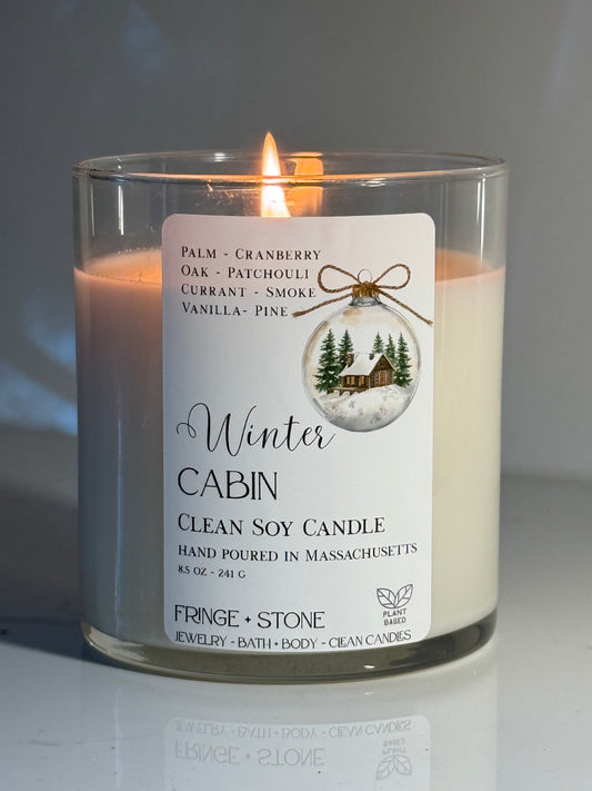 WINTER CABIN SOY CANDLE - 8.5 oz.