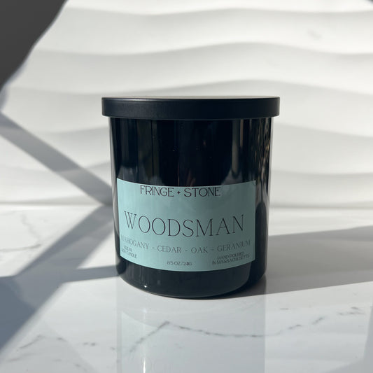 WOODSMAN SOY CANDLE - 8.5 oz.